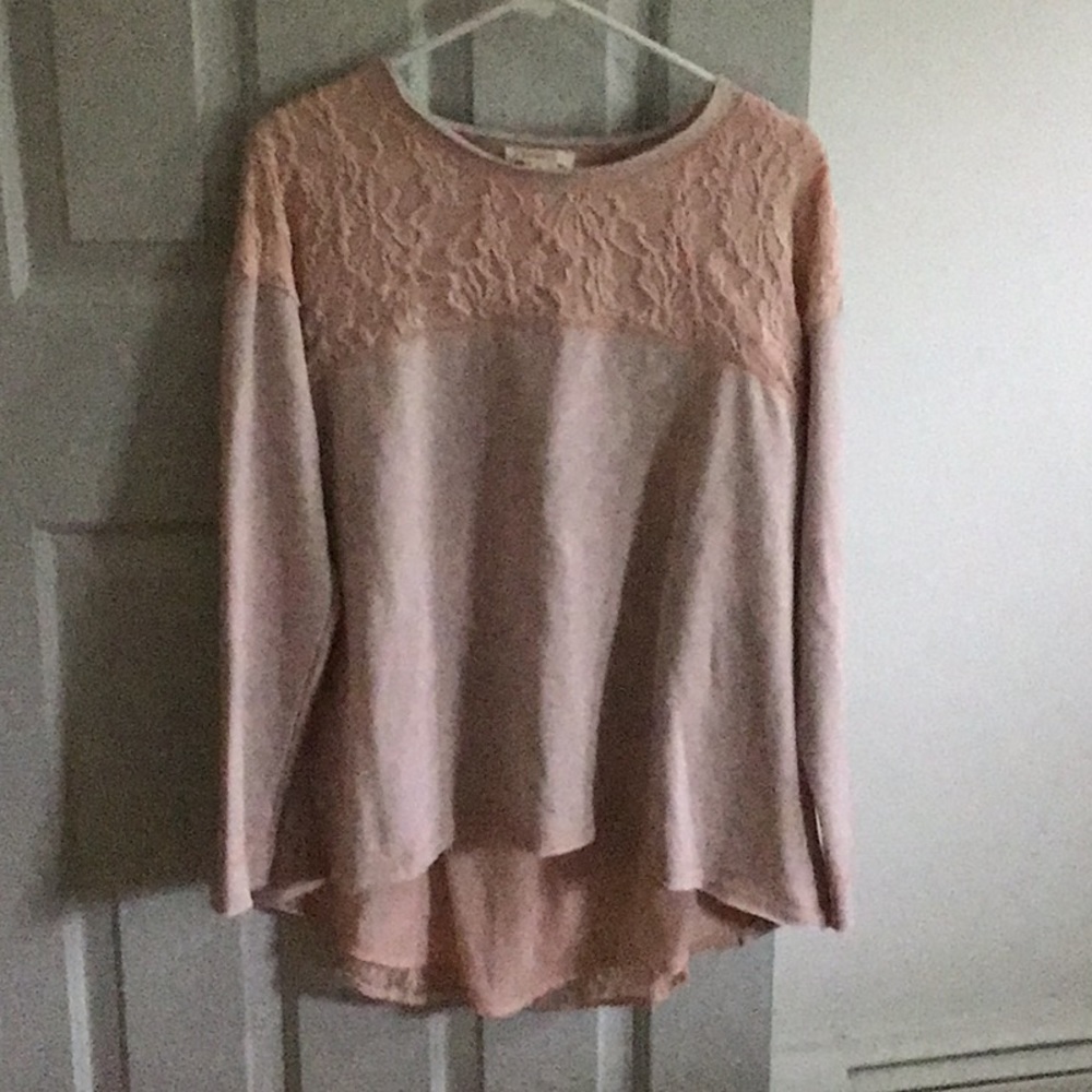 Sundance Pimlico Lace Long Sleeve Sweatshirt.